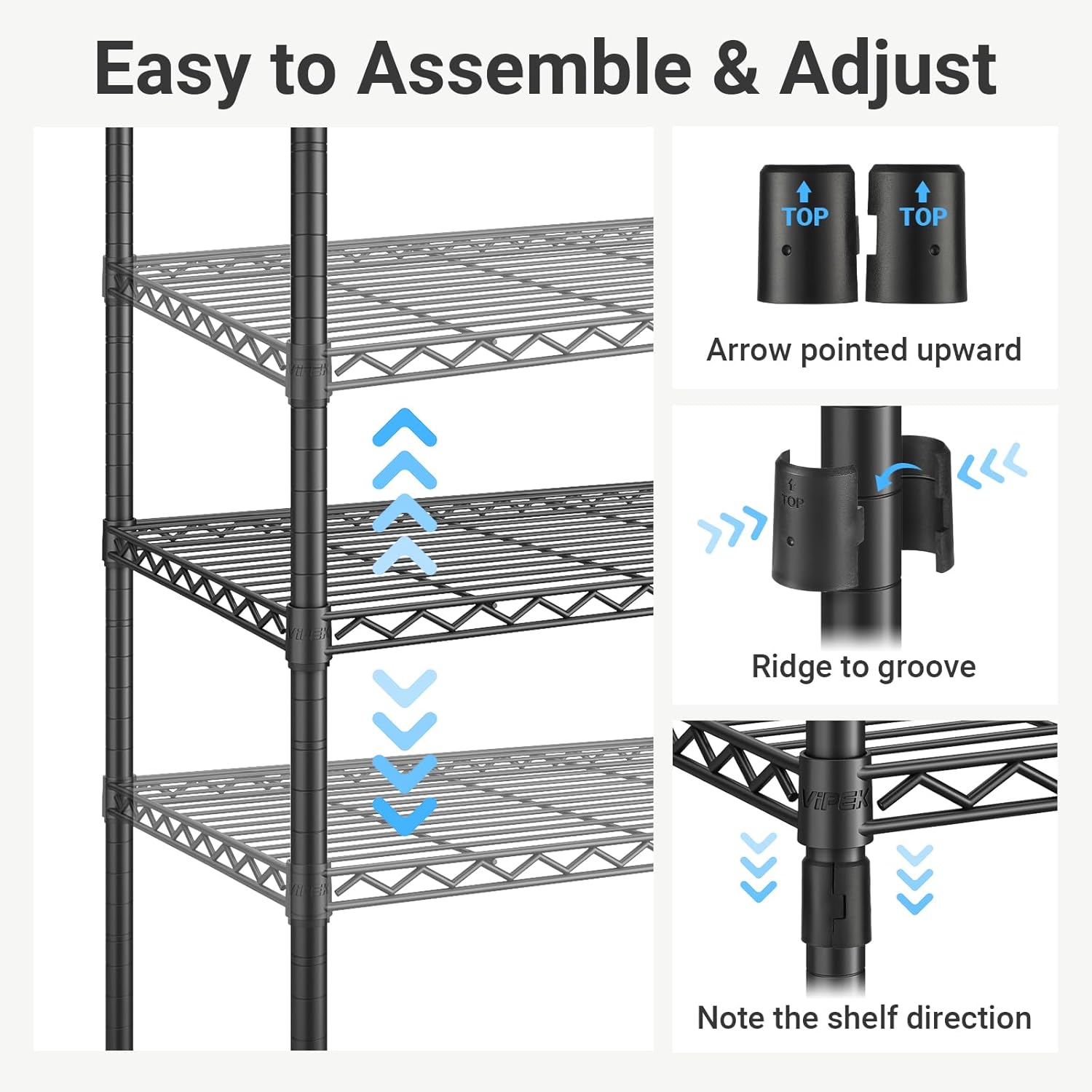 Black 4-Tier Wire Heavy Duty Garment Rack