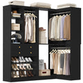 White Reversible L-Shaped Corner Closet System