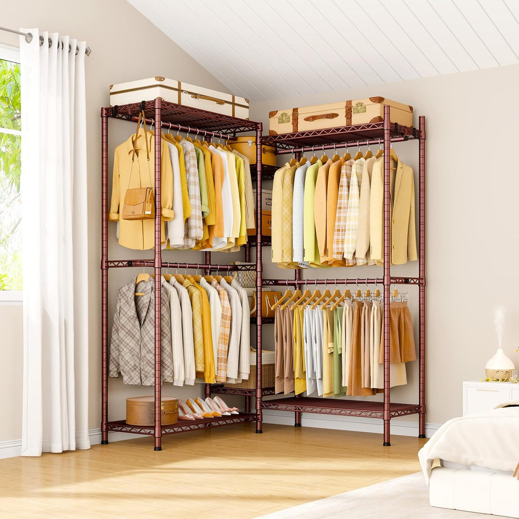 Bronze L-Shaped Heavy Duty Garment Rack