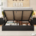 Dark Oak Full Lift Storage Platform Bed